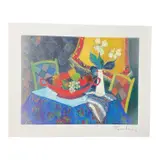 Itzchak Tarkay, Too Cold at Home, 2013, Seriolithograph in color on paper Signature: Signed in the plate Registration Number: 285277 Image