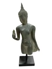 Southeast Asian, Untitled, bronze torso of a standing buddha