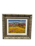 Jean-Marie Duaiv, "Le Moulin de Van Gogh" (Van Gogh's Mill), Giclée in color with extensive hand-embellishments on canvas, providing the texture and feel of an original oil painting. Signature: Hand-signed in pigment by the artist in the lower right and titled, signed, dated in verso.