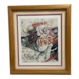 Barbara Edidin, "Still Life with Roses in a Classical Motif Pitcher", Colored Pencil on Paper Signature: Signed by the artist in graphite along the lower right edge Framed