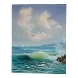 Untitled by Seascape, acrylic painting by gloria j stegman (plantation, florida), offered Aug 2026