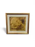 "The Golden Shawl" by Janet Treby, w/ Papers, Serigraph