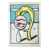 Roy Lichtenstein, Girl with Tear III, 1973, Marker on paper