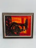 Untitled by Miles Davis by Martin Neeld, Oil on board, offered Aug 2026