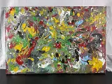 Rolph Scarlett, Original artwork by American/Canadian artist Rolph Scarlett. Signed on the lower left hand side. Medium:, Acrylic on canvas Dimensions: H24in L36in approx