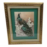 Untitled by Harry Goarne, mixed media peacock relief, offered Sep 2026