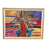 This abstract composition by "Boceto para Nazareno" by Tony Garpeco, Mixed Media, offered Sep 2026