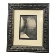 Servando Cabrera Moreno, Title: Untitled (Abstract Nude) Year: 1970 Medium:, Ink and pencil on paper Signature:
