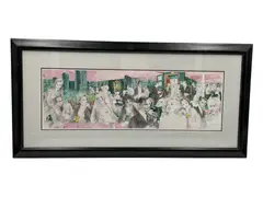 LeRoy Neiman, The Players, Limited edition color serigraph on paper Signature: Hand-signed in pencil lower right; signed and dated '88 in plate