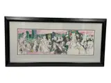 LeRoy Neiman, The Players, Limited edition color serigraph on paper Signature: Hand-signed in pencil lower right; signed and dated '88 in plate