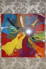 "Erogenous Zone" by Mac Worthington, on metal, Acrylic