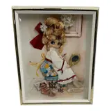 Untitled by Dora Goldsmith, mixed media shadow box figure, offered Jul 2026