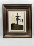 An original color by Filiae Herodiadis Saltatio by Salvador Dalí, lithograph from Salvador Dalí’s Biblia Sacra suite, offered Jun 2026