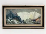 Original mixed media landscape titled "Winter Range" by David C. Baker of Jackson by "Winter Range" by David Curtis Baker, Watercolor, offered Jul 2026