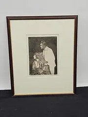 Description: Intaglio by Leonard Liebowitz, etching by American artist Lenard Liebowitz, offered Jul 2026