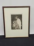 Description: Intaglio by Leonard Liebowitz, etching by American artist Lenard Liebowitz, offered Jul 2026