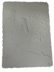 Roberta Peck, Dancer, Cast paper relief sculpture Signature: Hand-signed in pencil lower margin