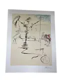 Salvador Dalí, Le Cavalier, 1976, Color lithograph on Arches paper Signature: Facsimile signed lower right Reference: Field 76-2; Michler & Löpsinger 1444