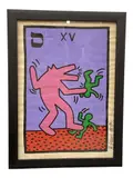 Tarot Series Medium: by Tarot Card XV, Mixed Media on Paper Signature: Bears signature and date "K. Haring 88" lower right, offered Sep 2026