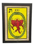 Tarot Series Medium: by Tarot Card Xxi, Mixed Media on Paper Signature: Bears signature and date "K. Haring 88" lower right, offered Sep 2026