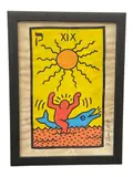 Tarot Series Medium: by Tarot Card Xix, Mixed Media on Paper Signature: Bears signature and date "K. Haring 88" lower right, offered Sep 2026