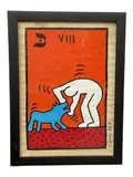 Tarot Series Medium: by Tarot Card VIII, Mixed Media on Paper Signature: Bears signature and date "K. Haring 88" lower right, offered Sep 2026