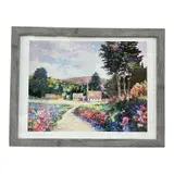 "The Chapel" by Alex Perez Origin: Cuba, Seriolithograph in color on paper with matting in gray wood frame, offered Sep 2026