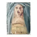 Salvador Dalí, Biblia Sacra: Plange, Virgo, Accincta Sacco (Lament, Virgin, Girded with Sackcloth) 2-18, 1964, Original Color Lithograph on Heavy Rag Paper Signature: Signed and dated 1964 in the plate lower right