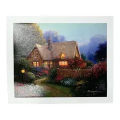 Bougainvillea Village by Sergon, Giclee on Canvas Signature: Signed lower right, offered Sep 2026