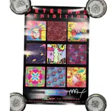 Peter Max, Peter Max Tie Collection Exhibition Poster, 1989, Offset Lithograph Poster on Wove Paper / Card Stock Signature: Hand-signed in silver marker lower right