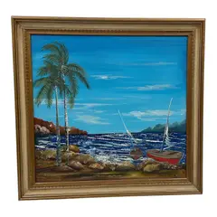 Untitled by Frank Lopez, oil painting framed, offered Sep 2026