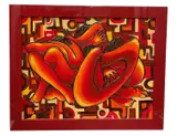 Untitled by Yordi Buergo, Oil and resin on Masonite Origin: Cuban, offered Sep 2026