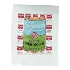 Steve Kaufman, Campbell's Cream of Mushroom Soup, Screen print on canvas / paper