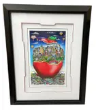 Charles Fazzino, Bumper to Bumper in the Big Apple, 3D hand-assembled mixed media serigraph on paper