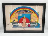 Original 1969 color by Rainbow Sage by Peter Max, lithograph poster by Peter Max, offered Sep 2026