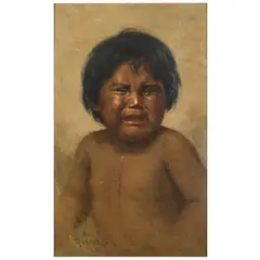 Untitled by Grace Hudson, oil on canvas painting, "Clement / #573", offered May 2024