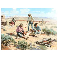 Western by Charles LaSalle, oil on canvas painting, offered May 2024