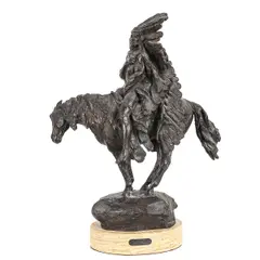 Untitled by Harry A. Jackson, bronze, "Washakie II, 2nd State", offered May 2024