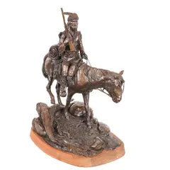 Untitled by Keith Christie, bronze on wood plinth, "Mountain Man", offered May 2024