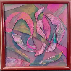 Saunders Schultz, Organic Mystery, 1993, Mixed Media Collage with Cast Paper