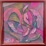 Saunders Schultz, Organic Mystery, 1993, Mixed Media Collage with Cast Paper
