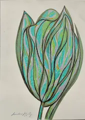 Saunders Schultz, Colored and Metallic, 2014, Pencil on Paper