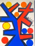 Alexander Calder, Asymetrie, 1972, Color Lithograph on Paper