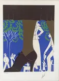 Erté, La Promenade, screenprint