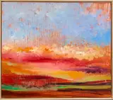 Ambit Aire by Julie Malone, 2022, Oil on Panel, offered May 2026