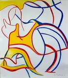 Willem de Kooning, Untitled from the Quatre Lithographies suite, 1986, Color Lithograph on Paper
