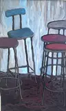 Marceline Saphian, Seated, 1979, Acrylic on Canvas