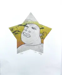 Zhu Wei, New Pictures of the Strikingly Bizarre 9, 2004, Etching
