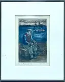 Aida Whedon, Greek Fisherman, Etching Artists Proof