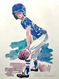 LeRoy Neiman, Little Fielder, Lithograph